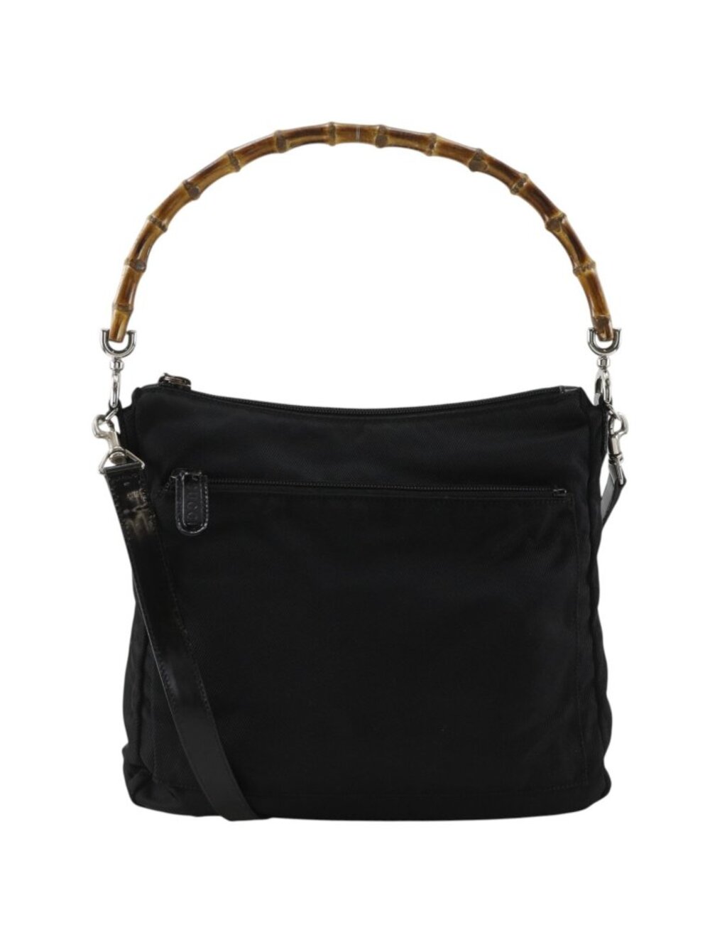 Gucci Nylon Canvas Black Shoulder Bag